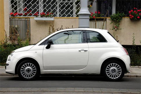 fiat 500 weißer Fiat 500 – Beispiel für Gebrauchtwagenankauf Munster