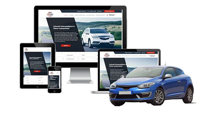 ankauf mobil Ankaufseite mobil – Autoankauf Munster mit rotem PKW
